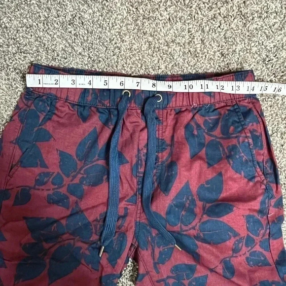 - 21MEN JOGGER PANTS MENS BURGUNDY AND NAVY POCKETS DRAWSTRING CASUAL SIZE… - Picture 8 of 9